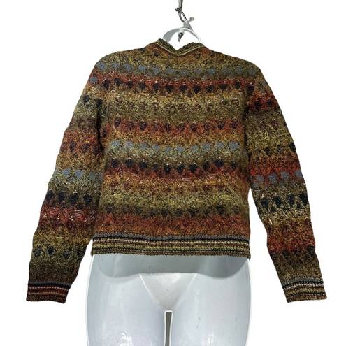Krass&co Carroll &  Beverly Hills Italy Abstract Wool Knit Jumper Pullover Sweater