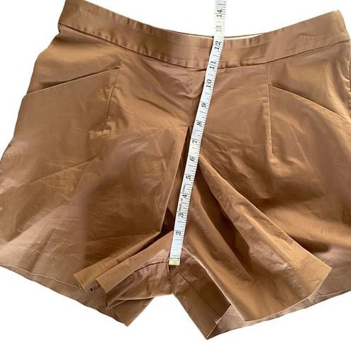 J.Crew  Skort Khaki Sz 8 Cotton Blend 4" Inseam Women's Front Packets NWOT N23