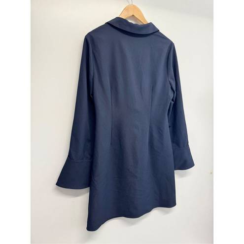 Cinq à Sept  Mckenna Dress Navy Blue Size 12 Long Sleeve NEW