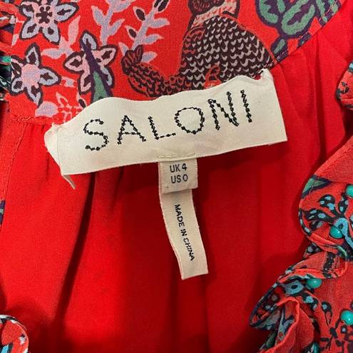 Ruby NWOT - SALONI ROBYN DRESS -  JUNGLE MONKEY Size 0 US