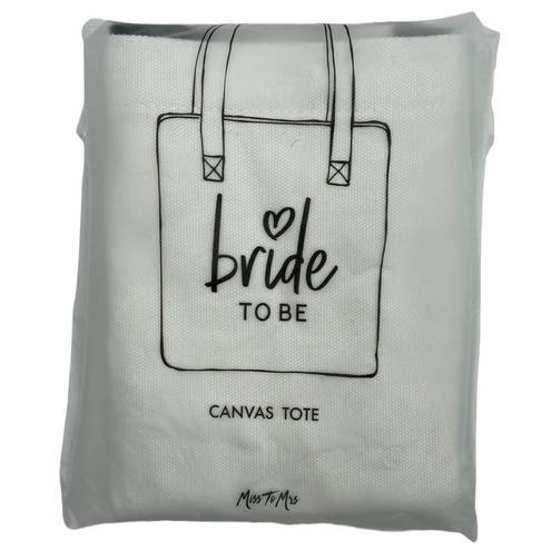 ma*rs Miss To  “Bride To Be” Wedding Canvas Tote Bag NEW