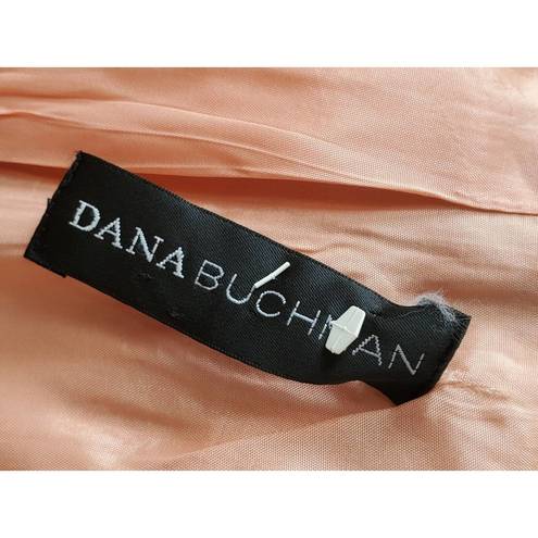 Dana Buchman  Womens Beige Striped 100% Cotton Single Breasted Blazer Jacket 12