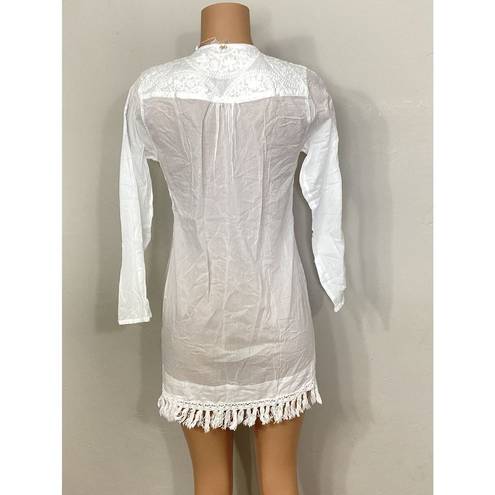 PilyQ New.  Water Lily White tunic. XS/S Regularly $134