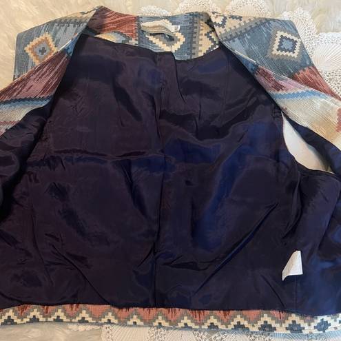 Coldwater Creek Vintage  Aztec Southwest Open Front Vest Women’s Size XL