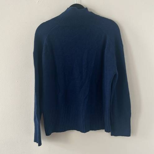 Everlane  Women's Blue The Cashmere Oversized Turtleneck Sweater Size Small