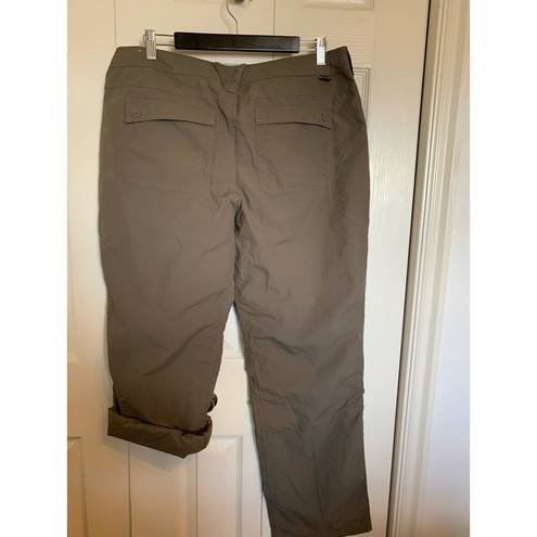 The North Face  hiking pants roll up button conversion