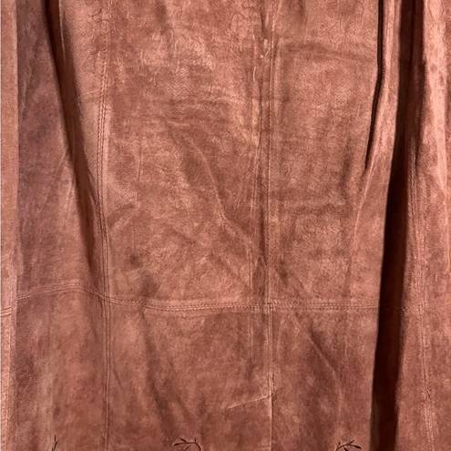 Coldwater Creek Suede  skirt size 12