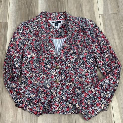 Tommy Hilfiger  floral fitted blazer size small