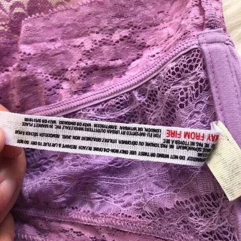 Free People  Lace Bandeau Light Purple