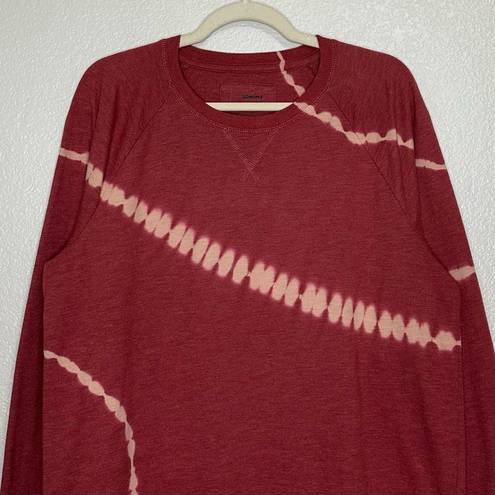 Sonoma  Red Tie Dye Crewneck Long Sleeves Sweatshirt