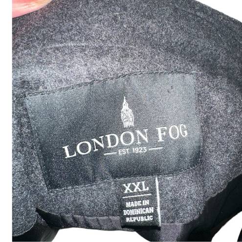 London Fog  Wool Blend Pea Coat Size XXL