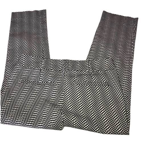 New York & Co. BLACK & WHITE POLKA DOT CROPPED PANTS SIZE 2