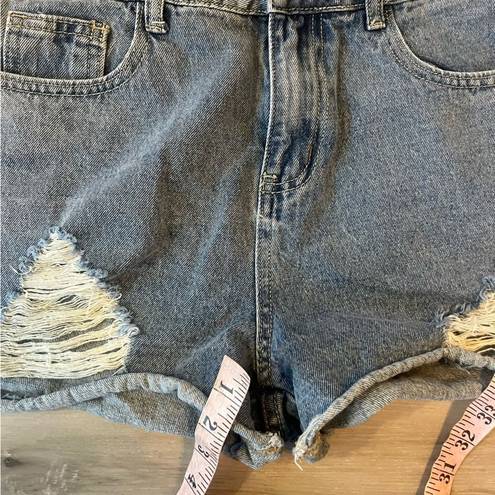 Kittenish  M Distressed Denim Shorts