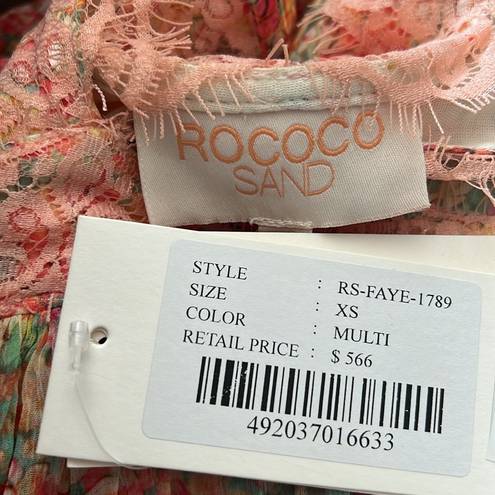 Rococo  Sand Floral Maxi Dress, Revolve* Multicolor Size XS New w/Tag
