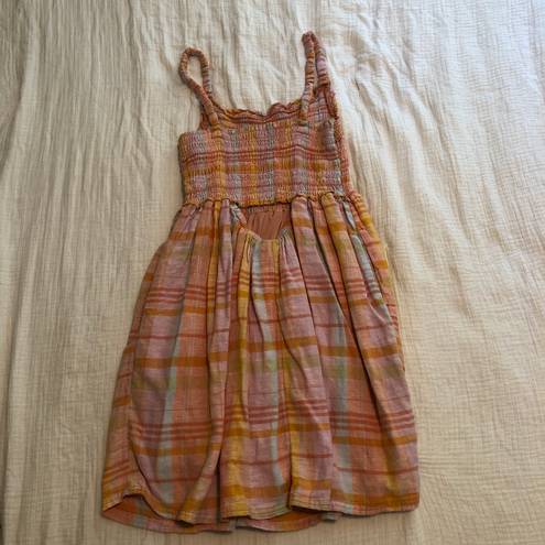 American Eagle Plaid Sun Dress