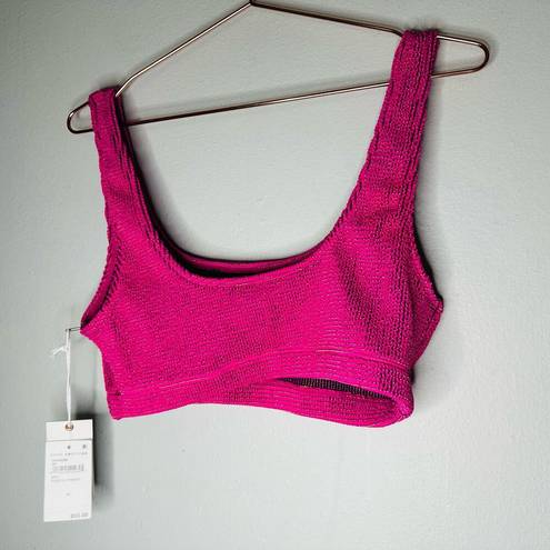 Good American NWT  Women’s Fuschia Pink Swimsuit Bikini Set Size 3/4 US Large