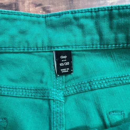 Gap  Teal Denim Shorts Stretchy