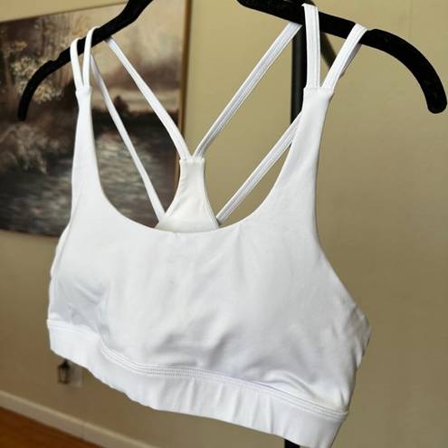 Alo Yoga  Airbrush Suspension Sports Bra White Size M