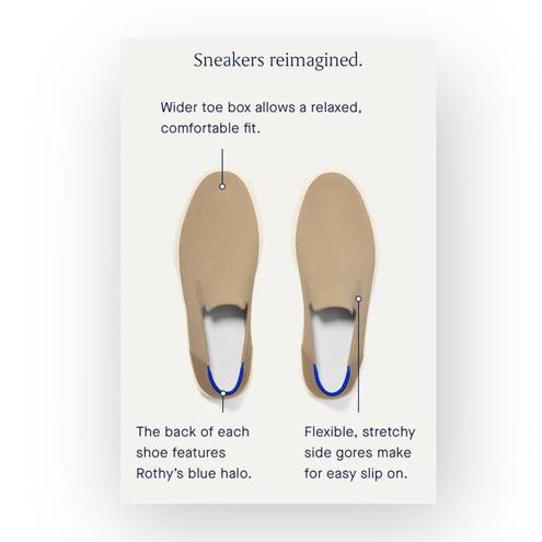 Rothy's new Rothy’s ➤ The City Slip On Sneakers ➤ Wheat ➤ 9M 10.5W ➤ Sustainable Recycle
