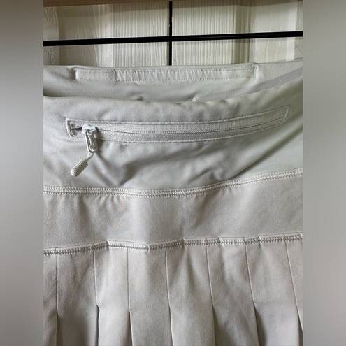 Lululemon  Skirt Womens 6 Tall Circuit Breaker II Tennis Skort White Athleisure