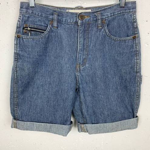 Bermuda Vintage Womens GX Know Who You Are  Jean Shorts Blue Medium Wash Size 30