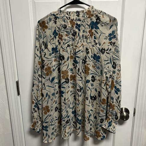 Style & Co  women’s sheer floral long sleeve blouse size xlarge .