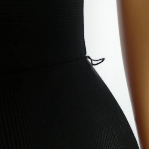 White House | Black Market  WHBM Little Black Dress Career Fitted Peplum Cap Sleeve