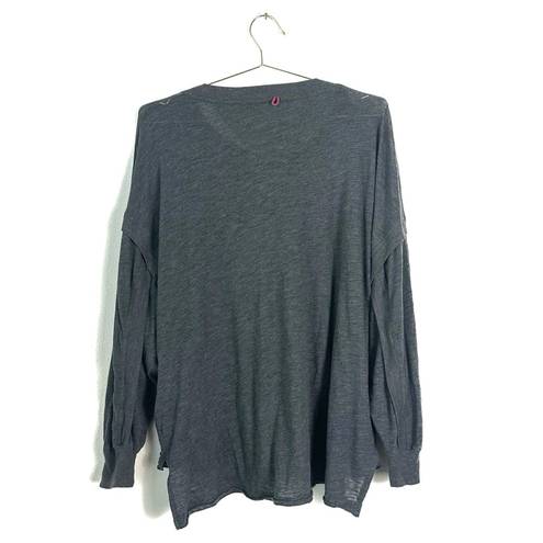 Free People Movement FP Movement Gray One Up Long-Sleeve Top Size S