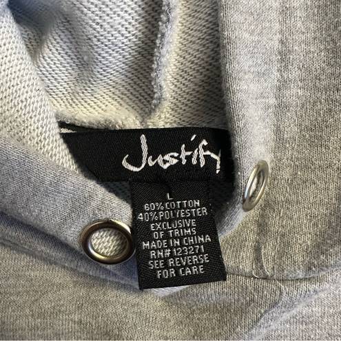 Justify  hoodie rainbow size large