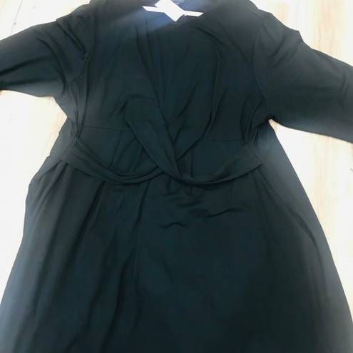 J.Jill NWT  black plus size dress strap front sz 4X .