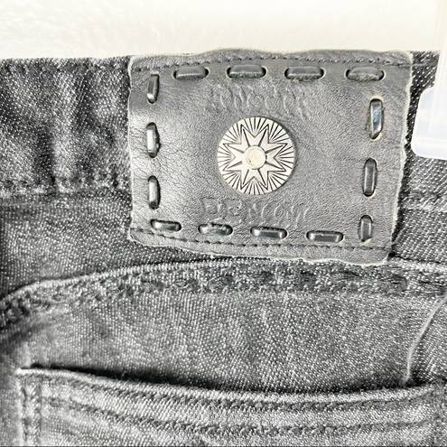 Antik Denim  Classic Black Western Style Stitching Skinny Jeans, Size 29