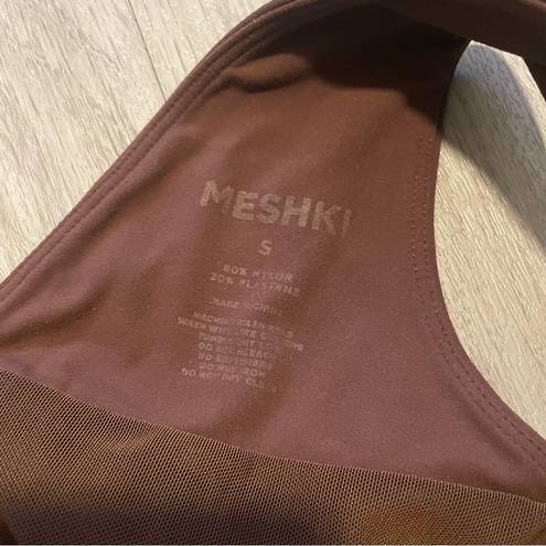 Meshki  brown sports bra