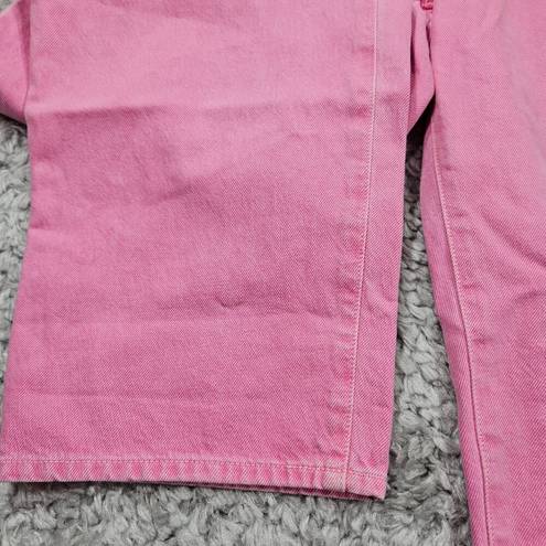 Madewell READ  Baggy Straight Jeans Garment Dyed Edition Women’s Size 32 Pink