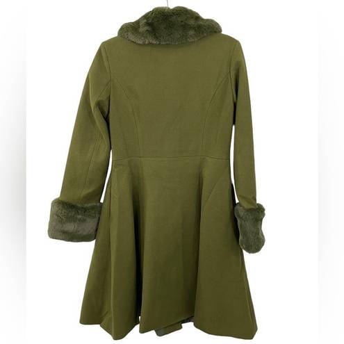 Modcloth NWT  Voodoo Vixen Air of Sophistication Coat Size 2 Olive Green