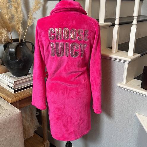 Juicy Couture  Pink Long Sleeve Bath Robe