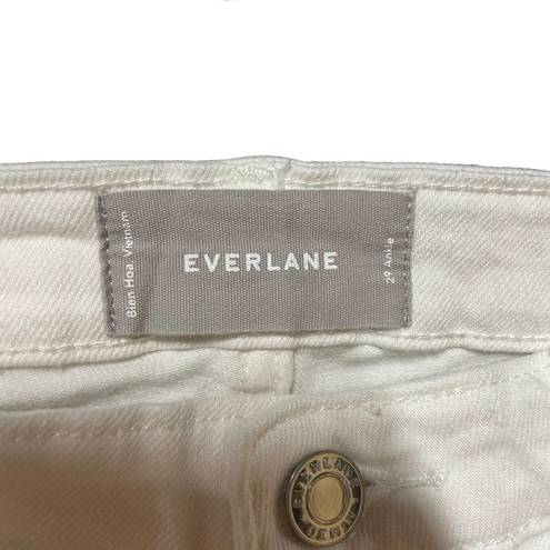 Everlane  Mid-Rise Ankle Jeans Ivory Cream Size 29