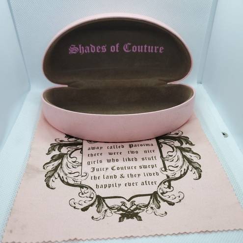 Juicy Couture  Pink Glasses Case & Cleaning Cloth