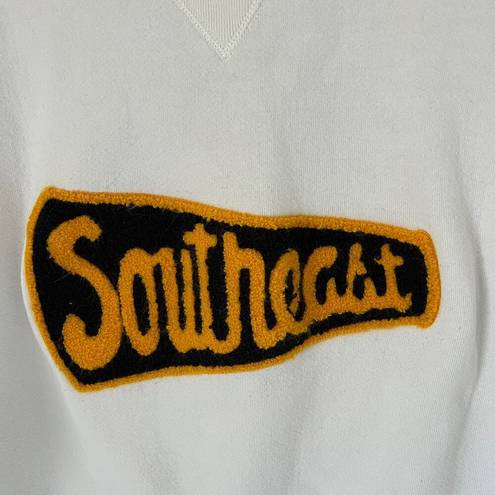 Russell Athletic Vintage  Southeast Script White Crewneck Sweatshirt Size L