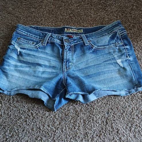 BKE Sabrina raw hem jean shorts size 31