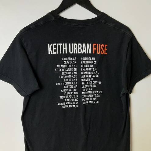 Tultex 2014 Keith Urban Fuse Graphic Tee Black Medium M T Shirt