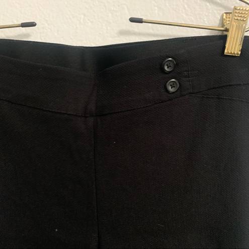 Briggs New York Briggs Black Elastic Waist Textured Pants