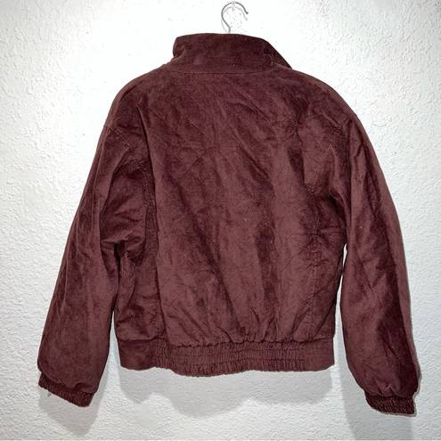 easel  Quilted Corduroy Bomber Jacket