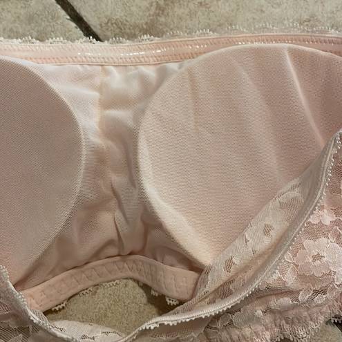 H&M bandeau bra pink lace