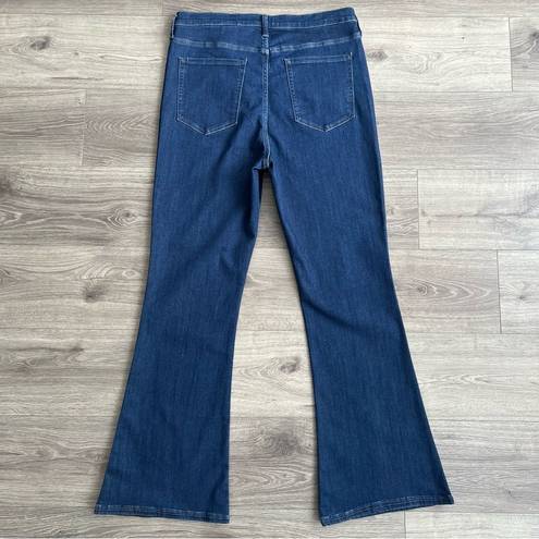 Banana Republic NEW  High Rise Flare Jeans Dark Blue Stretch Denim Plus Size 33