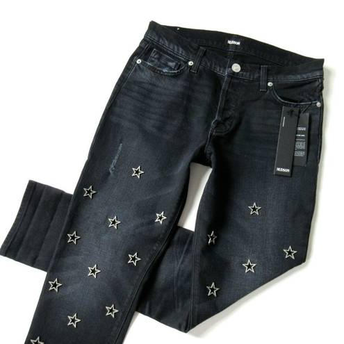 Hudson Jeans NWT HUDSON Riley in Mythology Star Grommet Relaxed Boyfriend Jeans 26 $285