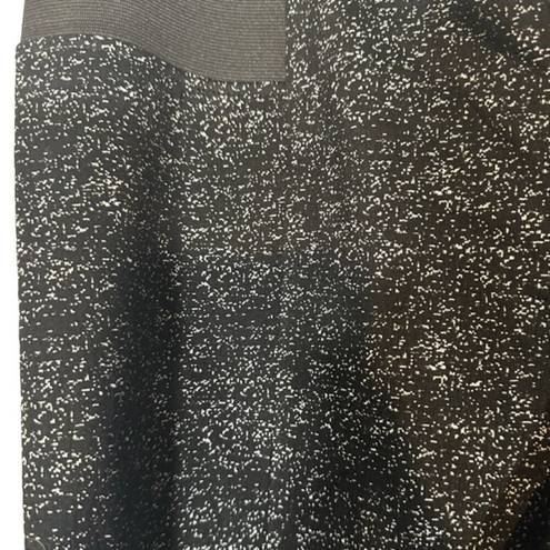 Krass&co NY &  Black Silver Speckled Dressy Ankle Stretch Leggings Women Sz L