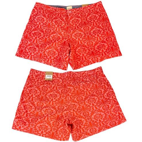 Krass&co NWT G.H. Bass & . Red Pink Cotton Shorts Size 10