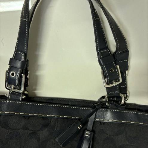 Coach Vintage  Large Black leather Satchel