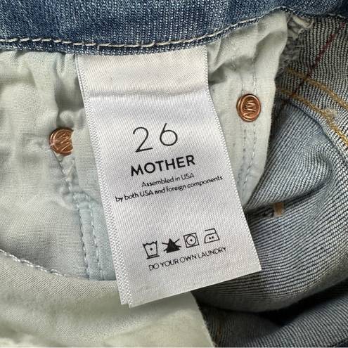 MOTHER Denim  Looker Ankle Fray in Keeping Love Alive Racer Sz 26