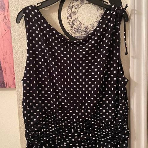 Scarlett Womens plus size black & white sleeveless dress size 16